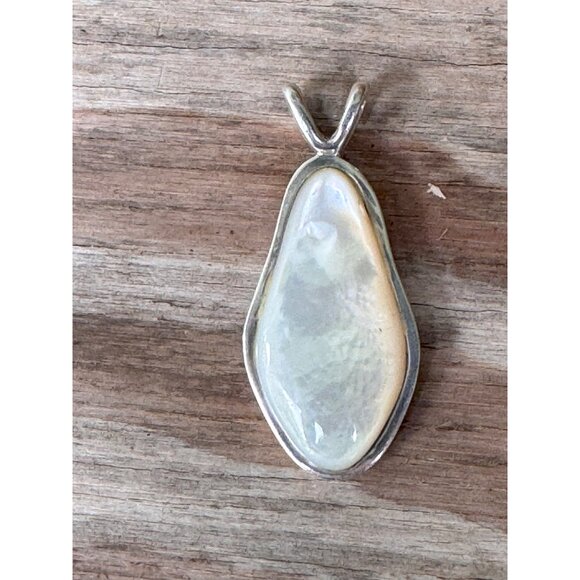 Barse Sterling Silver Pendant With Mother Of Pearl Teardrop14.73g - Picture 7 of 7